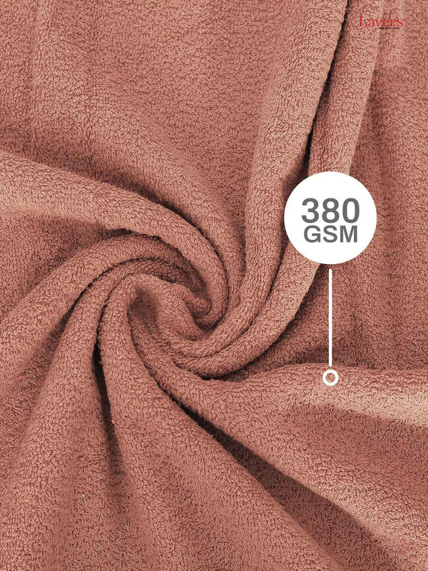 100% Cotton Bath Towel, 380 GSM, Pack of 2, Everfresh Collection