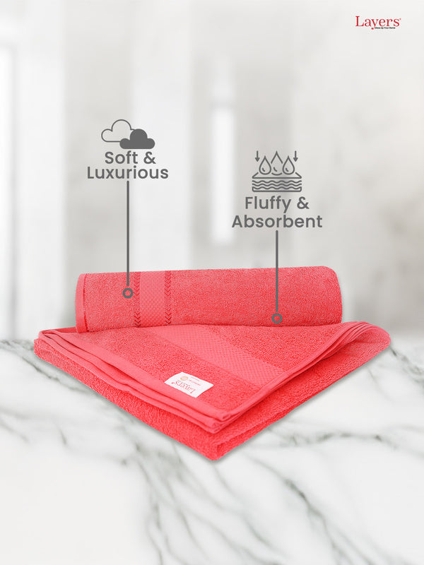 100% Cotton Hand Towels, 380 GSM, Pack of 6, Everfresh Collection