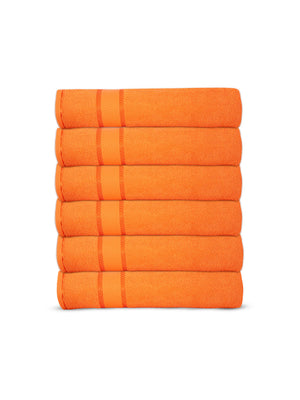 100% Cotton Hand Towels, 380 GSM, Pack of 6, Everfresh Collection