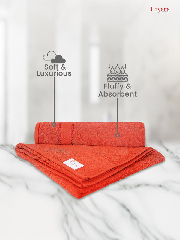 100% Cotton Hand Towels, 380 GSM, Pack of 6, Everfresh Collection