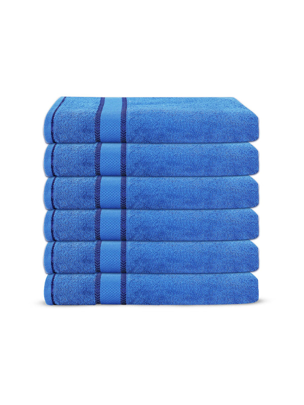 100% Cotton Hand Towels, 380 GSM, Pack of 6, Everfresh Collection