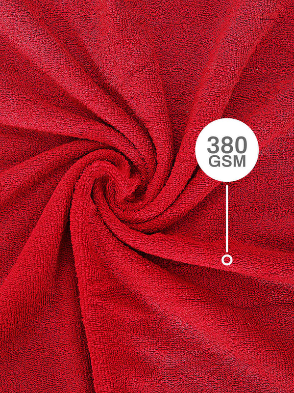 100% Cotton Hand Towels, 380 GSM, Pack of 6, Everfresh Collection