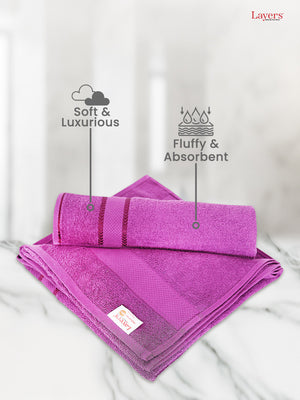 100% Cotton Hand Towels, 380 GSM, Pack of 6, Everfresh Collection