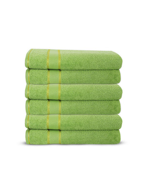 100% Cotton Hand Towels, 380 GSM, Pack of 6, Everfresh Collection