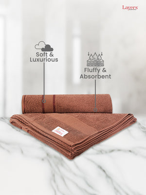 100% Cotton Hand Towels, 380 GSM, Pack of 6, Everfresh Collection