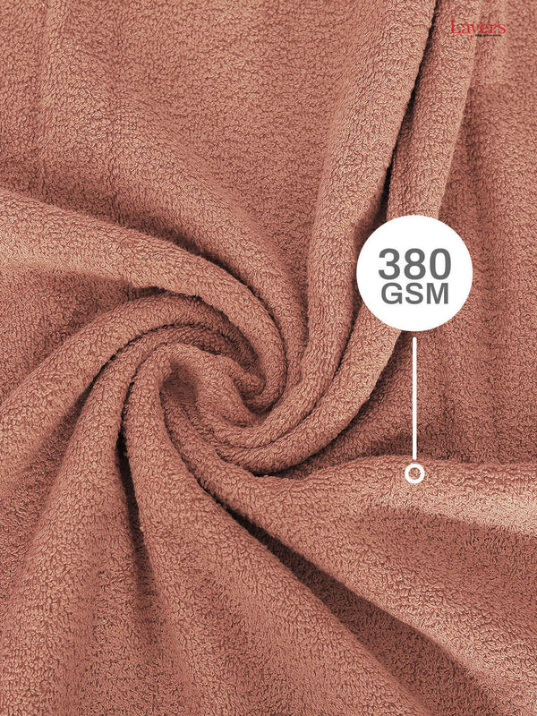 100% Cotton Hand Towels, 380 GSM, Pack of 6, Everfresh Collection