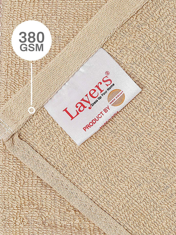 100% Cotton Face Towels, 380 GSM, Pack of 12, Everfresh Collection