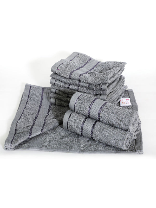 100% Cotton Face Towels, 380 GSM, Pack of 12, Everfresh Collection
