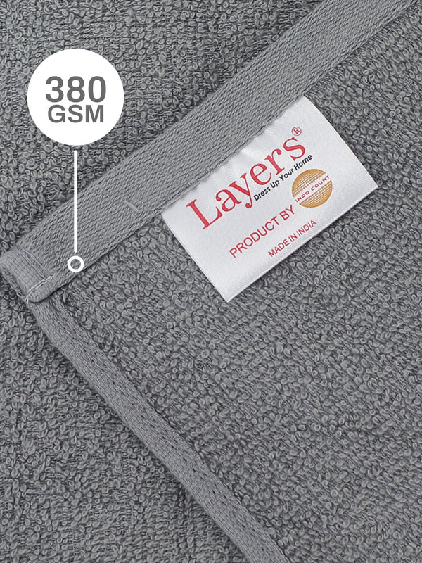 100% Cotton Face Towels, 380 GSM, Pack of 12, Everfresh Collection