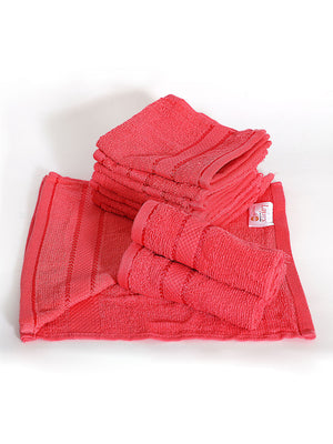 100% Cotton Face Towels, 380 GSM, Pack of 12, Everfresh Collection