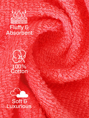 100% Cotton Face Towels, 380 GSM, Pack of 12, Everfresh Collection
