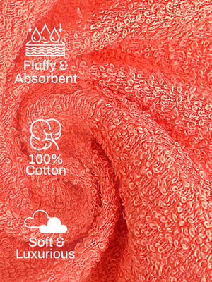 100% Cotton Face Towels, 380 GSM, Pack of 12, Everfresh Collection