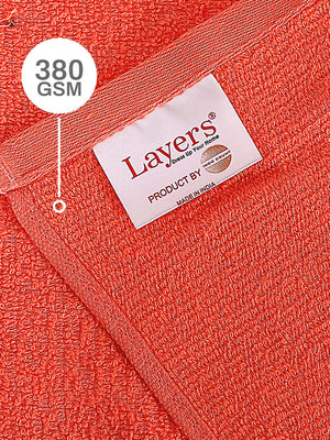100% Cotton Face Towels, 380 GSM, Pack of 12, Everfresh Collection
