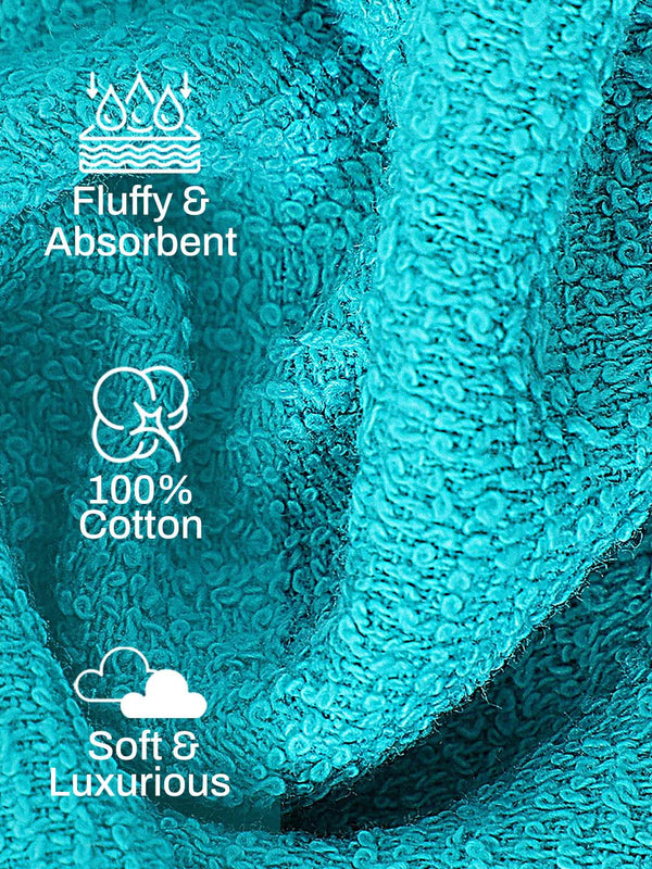 100% Cotton Face Towels, 380 GSM, Pack of 12, Everfresh Collection