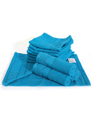 100% Cotton Face Towels, 380 GSM, Pack of 12, Everfresh Collection