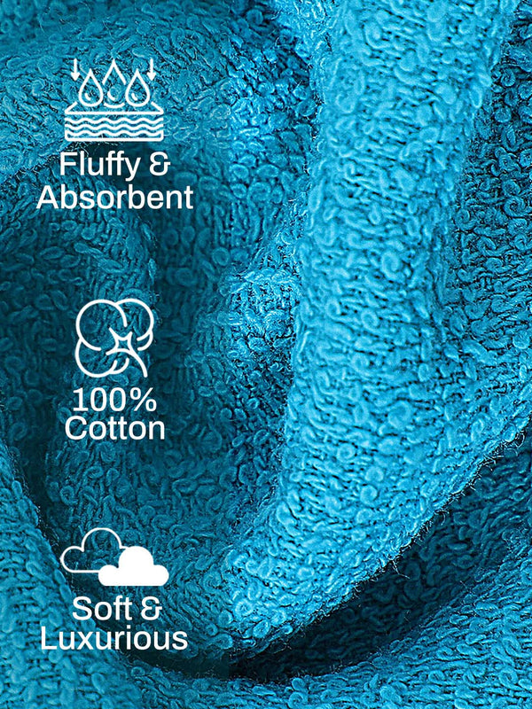 100% Cotton Face Towels, 380 GSM, Pack of 12, Everfresh Collection