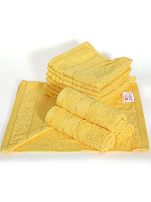 100% Cotton Face Towels, 380 GSM, Pack of 12, Everfresh Collection