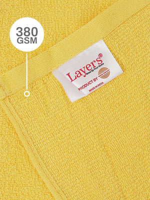 100% Cotton Face Towels, 380 GSM, Pack of 12, Everfresh Collection