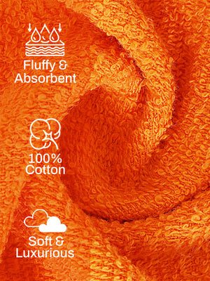 100% Cotton Face Towels, 380 GSM, Pack of 12, Everfresh Collection