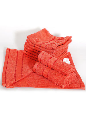 100% Cotton Face Towels, 380 GSM, Pack of 12, Everfresh Collection