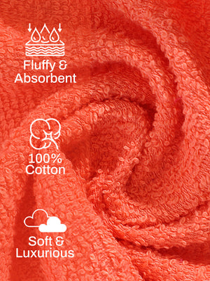 100% Cotton Face Towels, 380 GSM, Pack of 12, Everfresh Collection