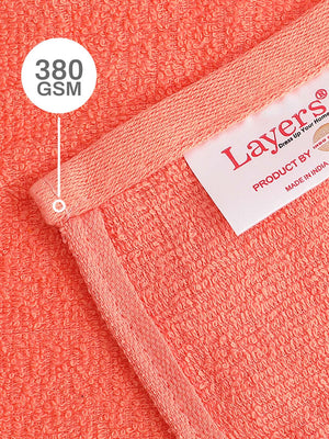 100% Cotton Face Towels, 380 GSM, Pack of 12, Everfresh Collection