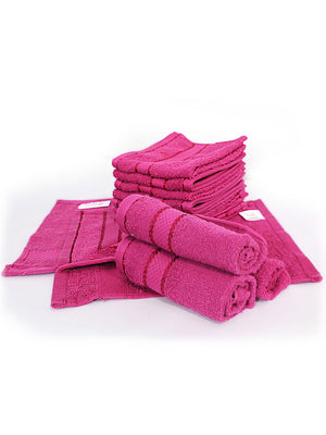 100% Cotton Face Towels, 380 GSM, Pack of 12, Everfresh Collection