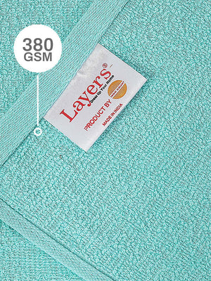 100% Cotton Face Towels, 380 GSM, Pack of 12, Everfresh Collection