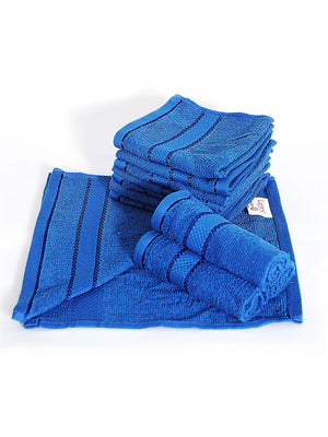 100% Cotton Face Towels, 380 GSM, Pack of 12, Everfresh Collection
