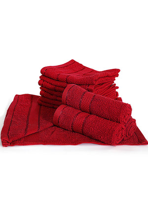 100% Cotton Face Towels, 380 GSM, Pack of 12, Everfresh Collection