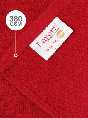 100% Cotton Face Towels, 380 GSM, Pack of 12, Everfresh Collection
