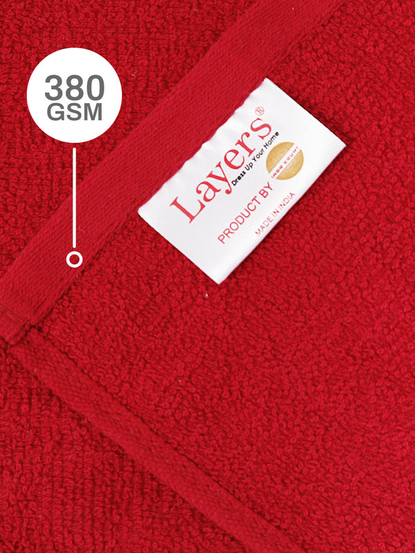 100% Cotton Face Towels, 380 GSM, Pack of 12, Everfresh Collection
