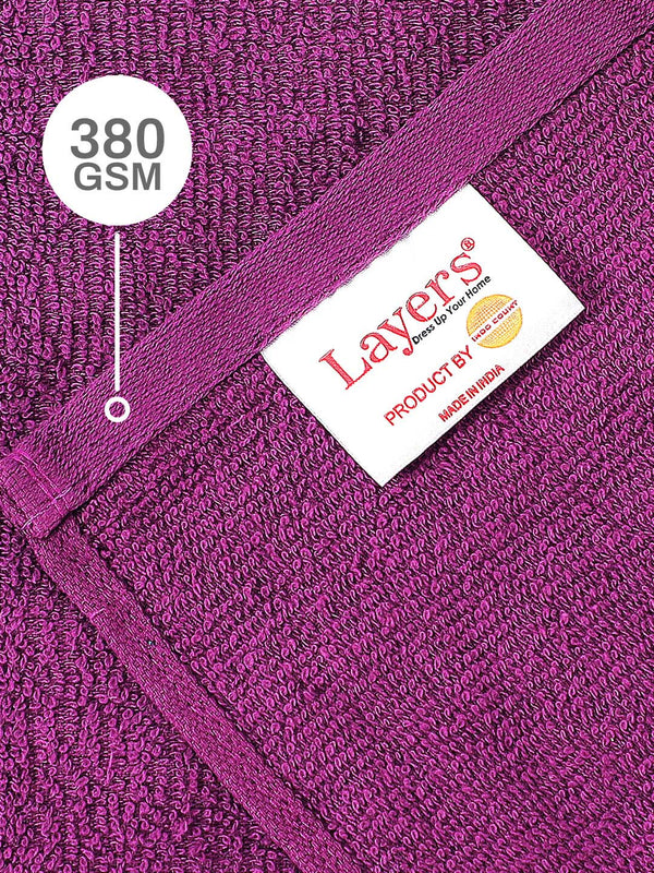 100% Cotton Face Towels, 380 GSM, Pack of 12, Everfresh Collection