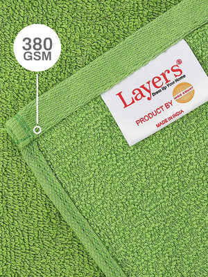 100% Cotton Face Towels, 380 GSM, Pack of 12, Everfresh Collection