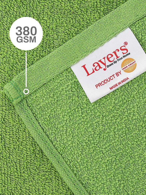 100% Cotton Face Towels, 380 GSM, Pack of 12, Everfresh Collection