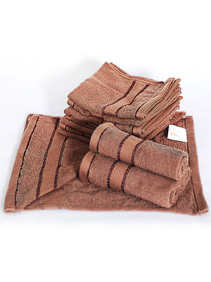 100% Cotton Face Towels, 380 GSM, Pack of 12, Everfresh Collection