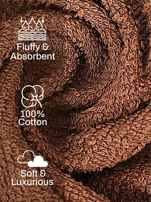 100% Cotton Face Towels, 380 GSM, Pack of 12, Everfresh Collection