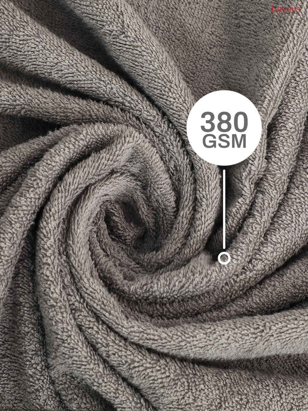 100% Cotton Towel Combo, 380 GSM, Everfresh Collection (1 Bath Towel, 1 Hand Towel, 1 Face Towel)