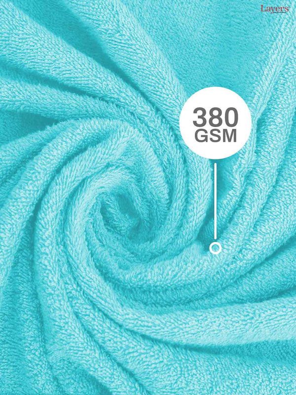 100% Cotton Towel Combo, 380 GSM, Everfresh Collection (1 Bath Towel, 1 Hand Towel, 1 Face Towel)