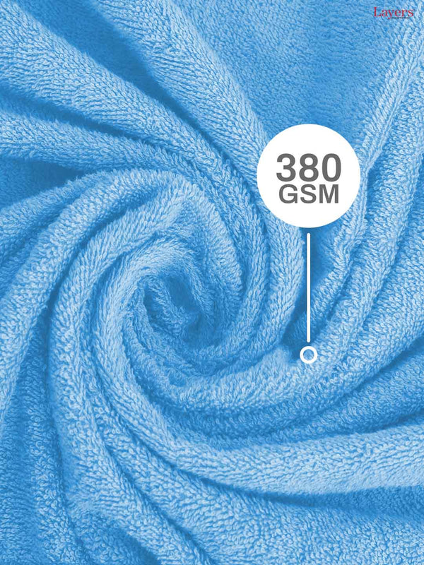 100% Cotton Towel Combo, 380 GSM, Everfresh Collection (1 Bath Towel, 1 Hand Towel, 1 Face Towel)