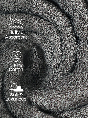 100% Cotton Bath Towel, 450 GSM, Pack of 1, Aqua Plush Collection