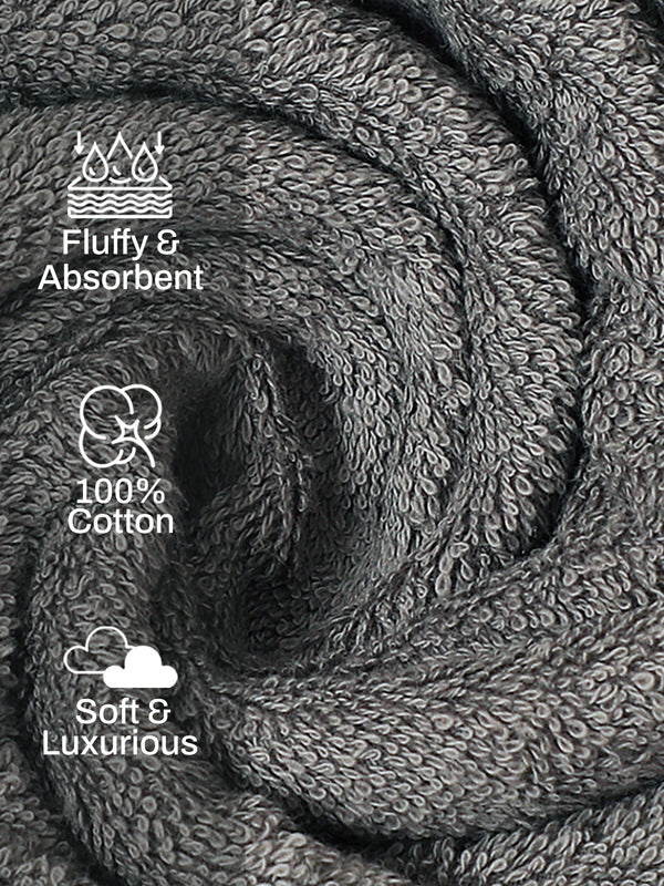 100% Cotton Bath Towel, 450 GSM, Pack of 1, Aqua Plush Collection