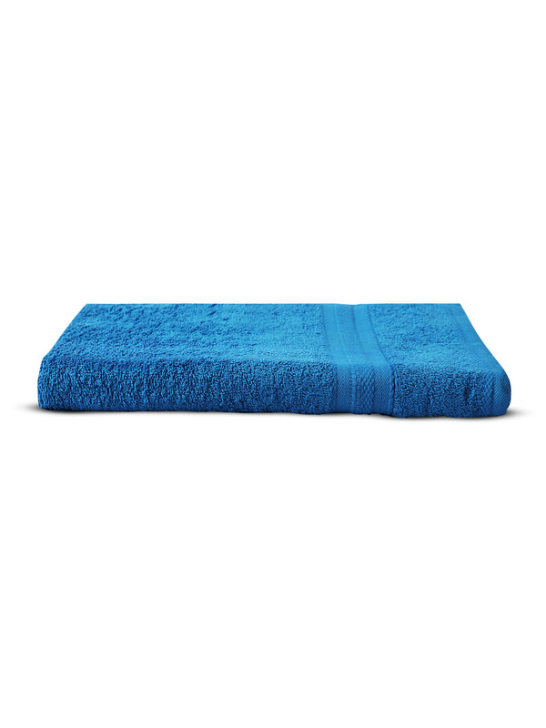 100% Cotton Bath Towel, 450 GSM, Pack of 1, Aqua Plush Collection