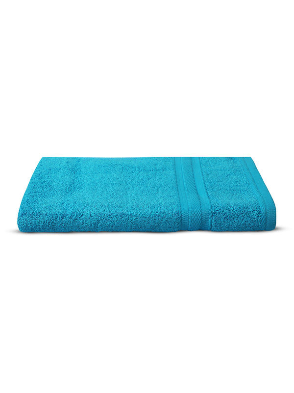 100% Cotton Bath Towel, 450 GSM, Pack of 1, Aqua Plush Collection
