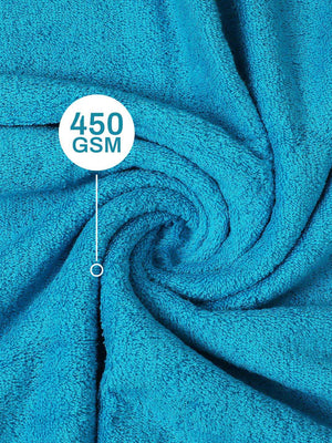 100% Cotton Bath Towel, 450 GSM, Pack of 1, Aqua Plush Collection