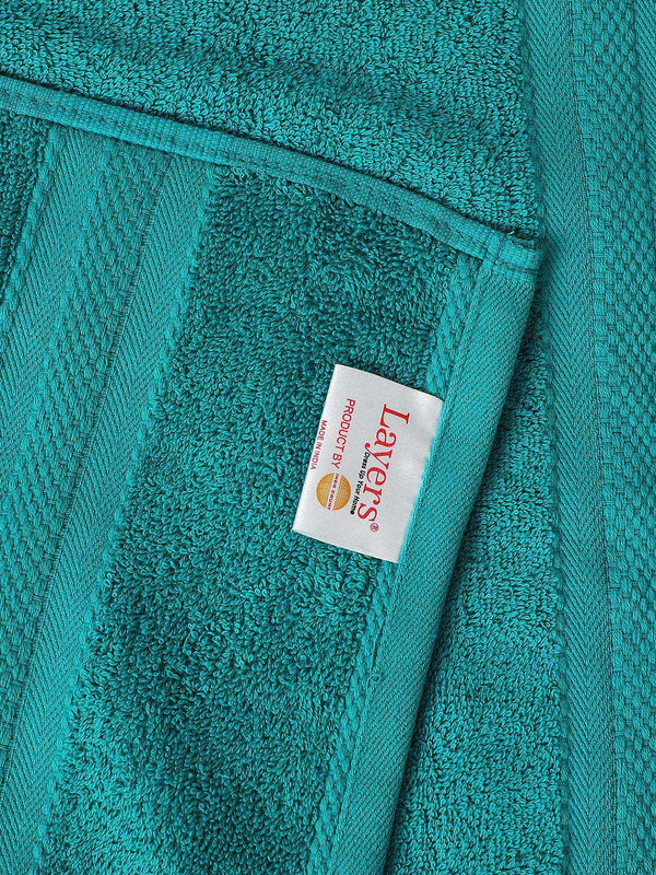 100% Cotton Bath Towel, 450 GSM, Pack of 1, Aqua Plush Collection
