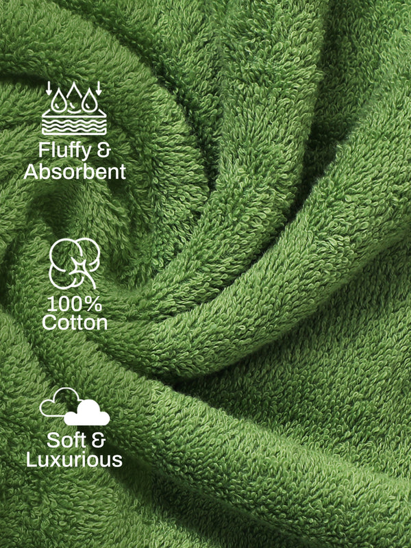 100% Cotton Bath Towel, 450 GSM, Pack of 1, Aqua Plush Collection