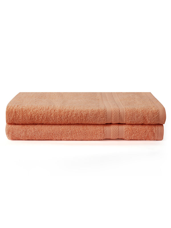 100% Cotton Bath Towel, 450 GSM, Pack of 2, Aqua Plush Collection