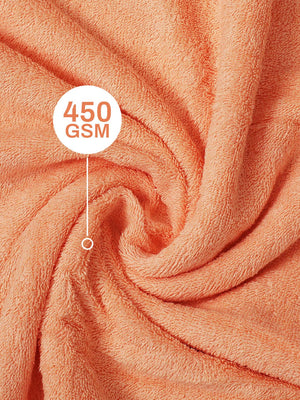 100% Cotton Bath Towel, 450 GSM, Pack of 2, Aqua Plush Collection
