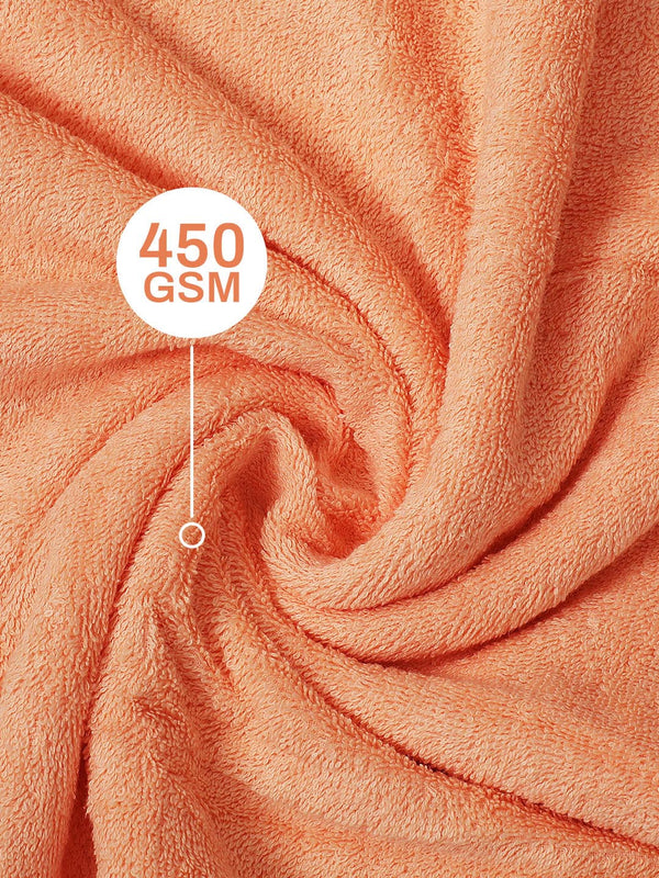 100% Cotton Bath Towel, 450 GSM, Pack of 2, Aqua Plush Collection